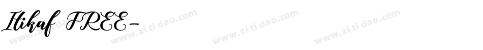 Itikaf FREE字体转换